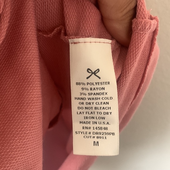 Pinkblush Mauve Pink Scoop Neck Tie Waist Sleeveless Tank Mini Dress - Picture 8 of 8